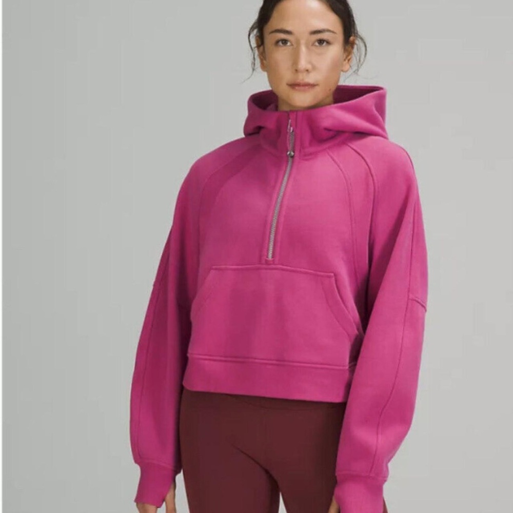 LULULEMON RASPBERRY HOODED SCUBA